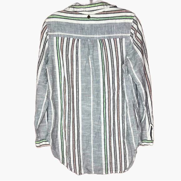 Soft Surroundings 100% Cotton Embroidered Tunic Top - Picture 2 of 8